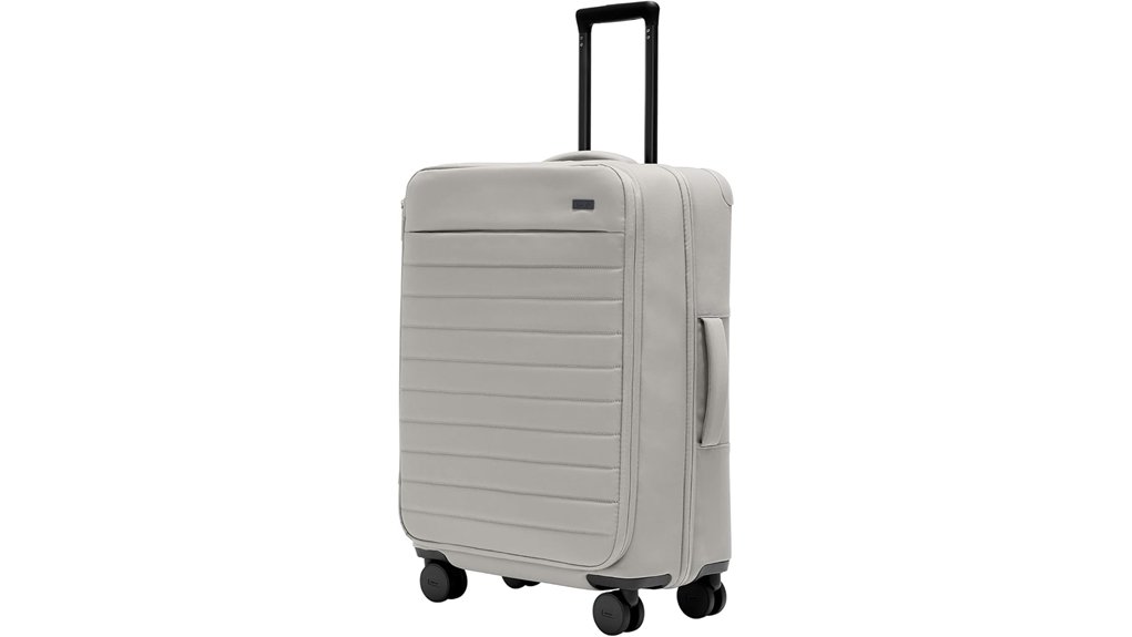 Softside Suitcases That Make Packing Effortless and Durable 13 away 26 inch tsa gray