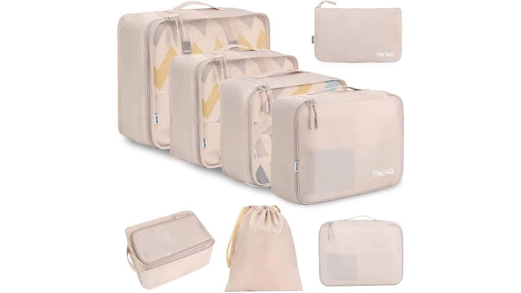bagail 8 piece packing cubes