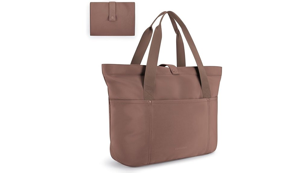 Tote Bags That Double as Personal Items 2 bagsmart foldable women s zip tote