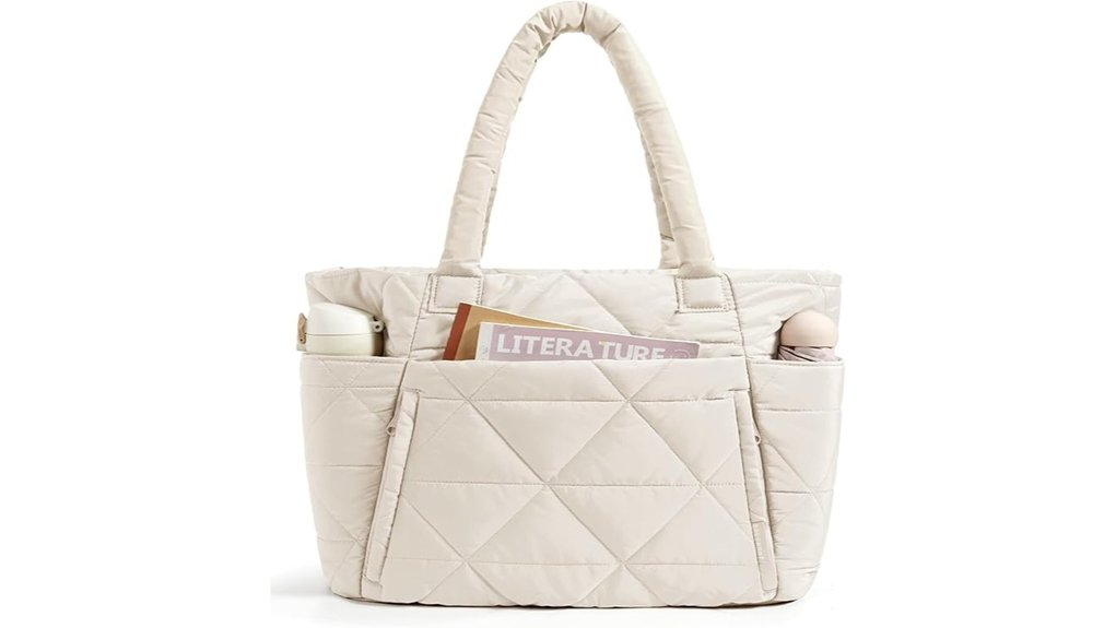 bagsmart puffy zipper tote