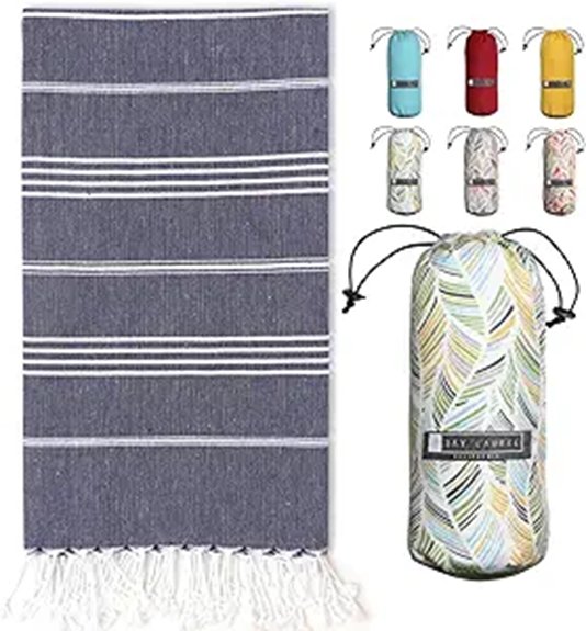 Best Quick-Dry Travel Towels for One-Bag Adventures 7 bay laurel turkish towel