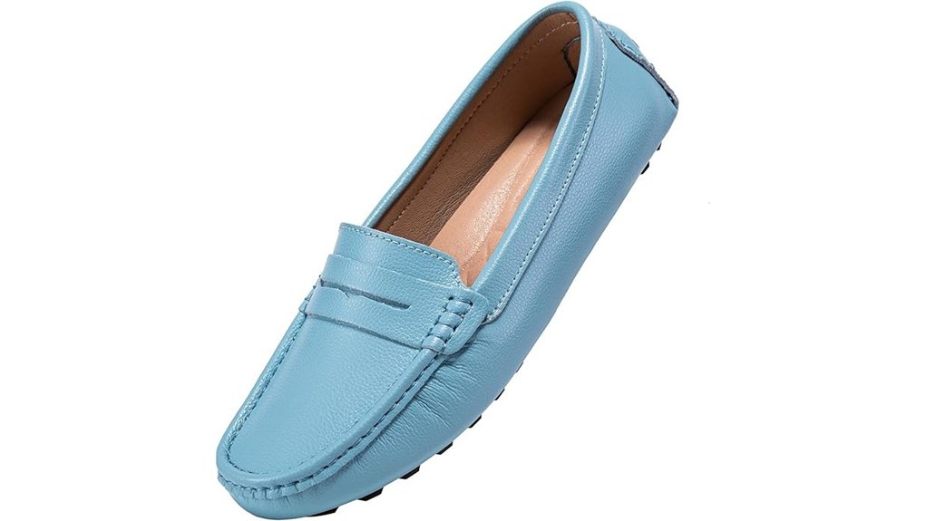 Leather Travel Shoes That Dress Up Or Down 6 beauseen women s genuine leather loafers