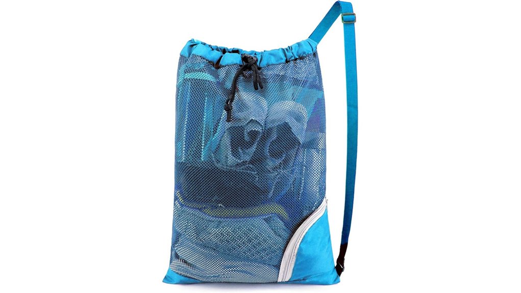 The Best Mesh Dive Bags That Drain Salt Water 14 beegreen teal mesh backpack