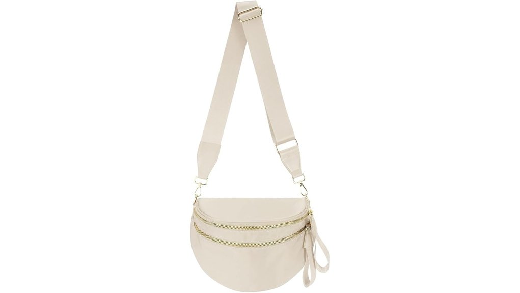 The Best Bum Bags for Festival Travel 2 beige crossbody bag women