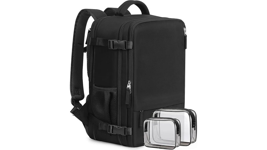 Top Personal-Item Backpacks for Budget Airlines Under Seat 2 beraliy 17 inch black backpack