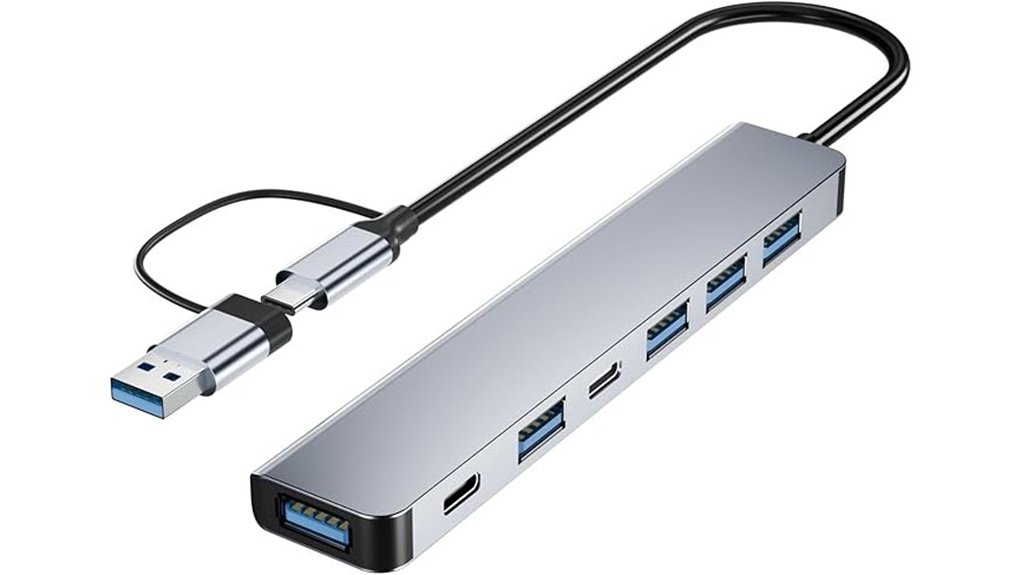Best USB Hubs for Connecting Multiple Devices 11 berlat aluminum usb c 7 in 1