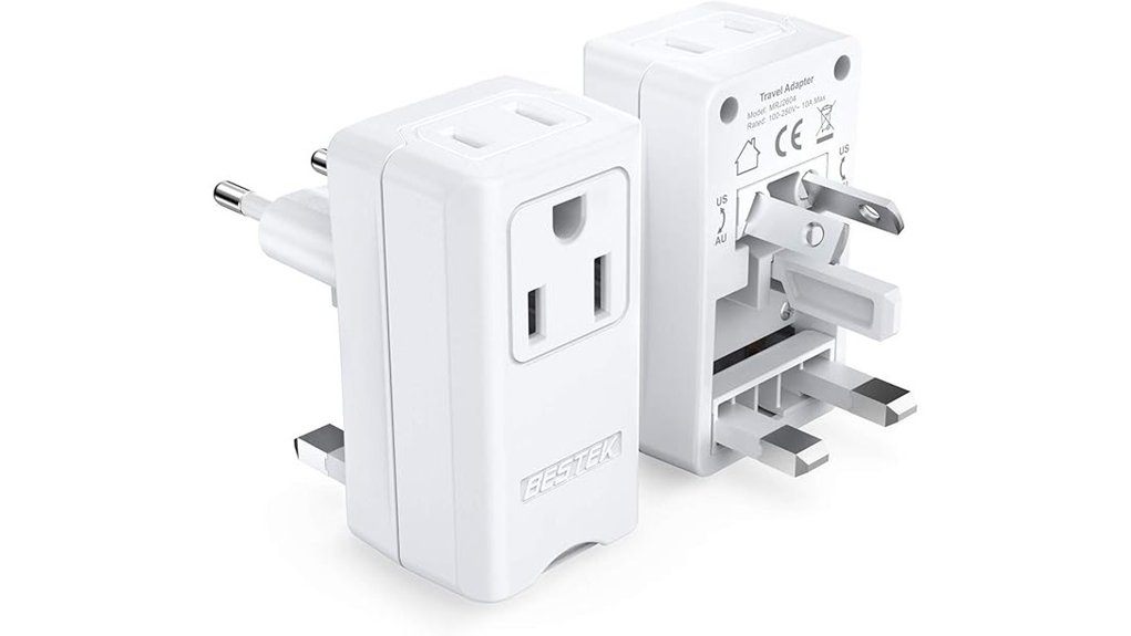 Universal Travel Adapters (All-in-One vs Modular): A Comprehensive Guide 8 bestek 2 pack travel adapter