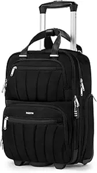 Top Underseat Bags with Laptop Protection (Work + Travel) 7 black 16 inch softside luggage