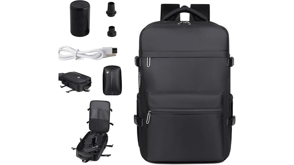 black 40 60l vacuum backpack