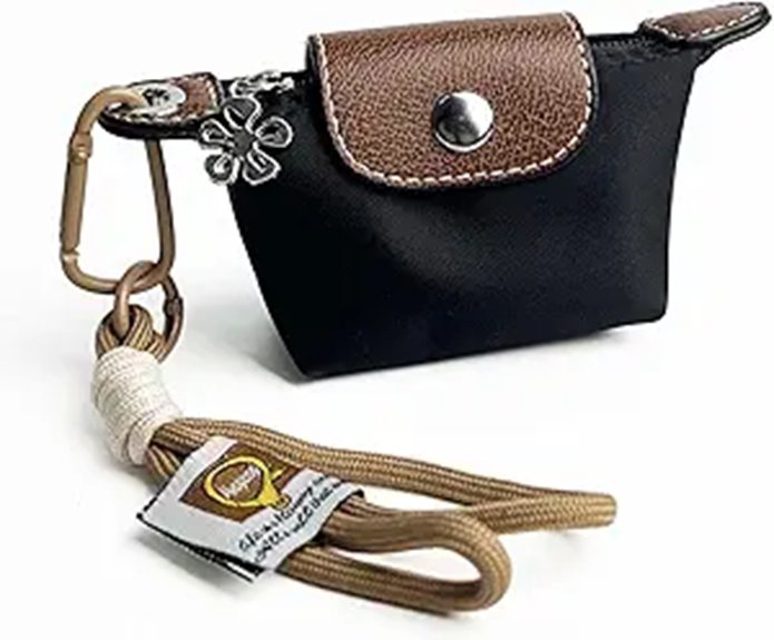 Best Small Zip Pouches for Coins, Keys, and Earbuds 1 black mini coin keychain