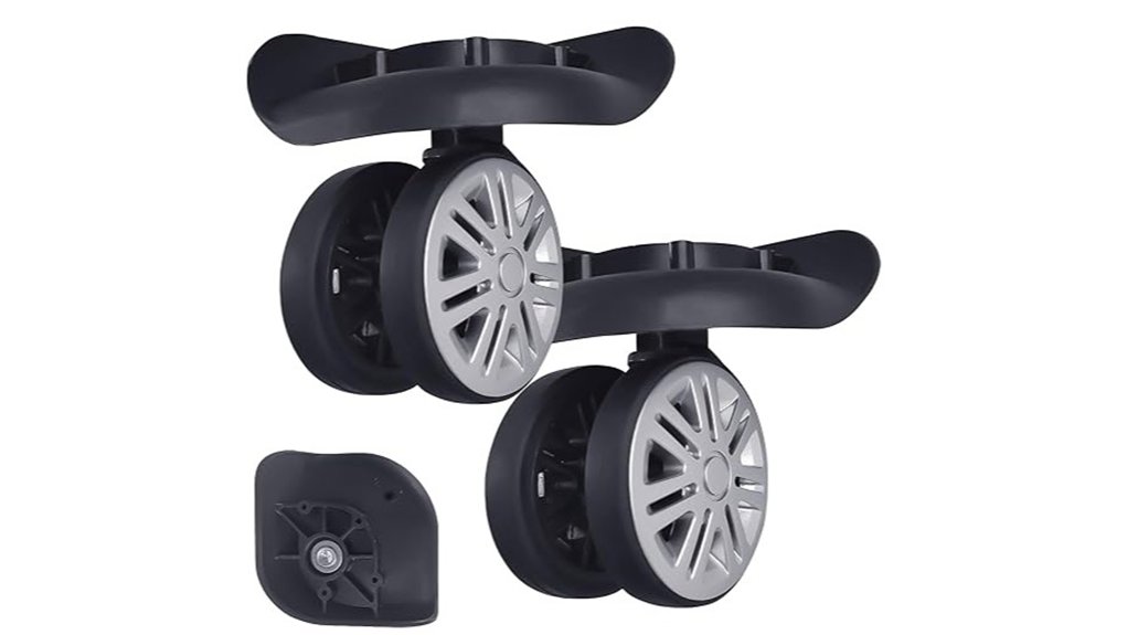 Luggage With Replaceable Wheels That Last Forever 10 black replacement spinner wheels