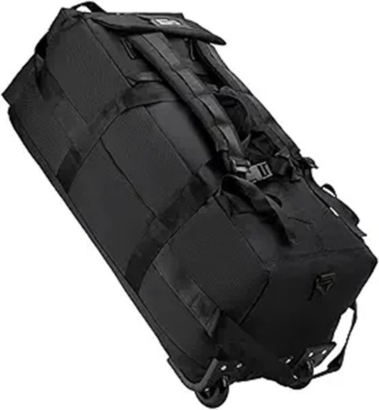 Weekend Travel Bags: Duffel vs Backpack vs Rolling 10 black rolling duffel 92l