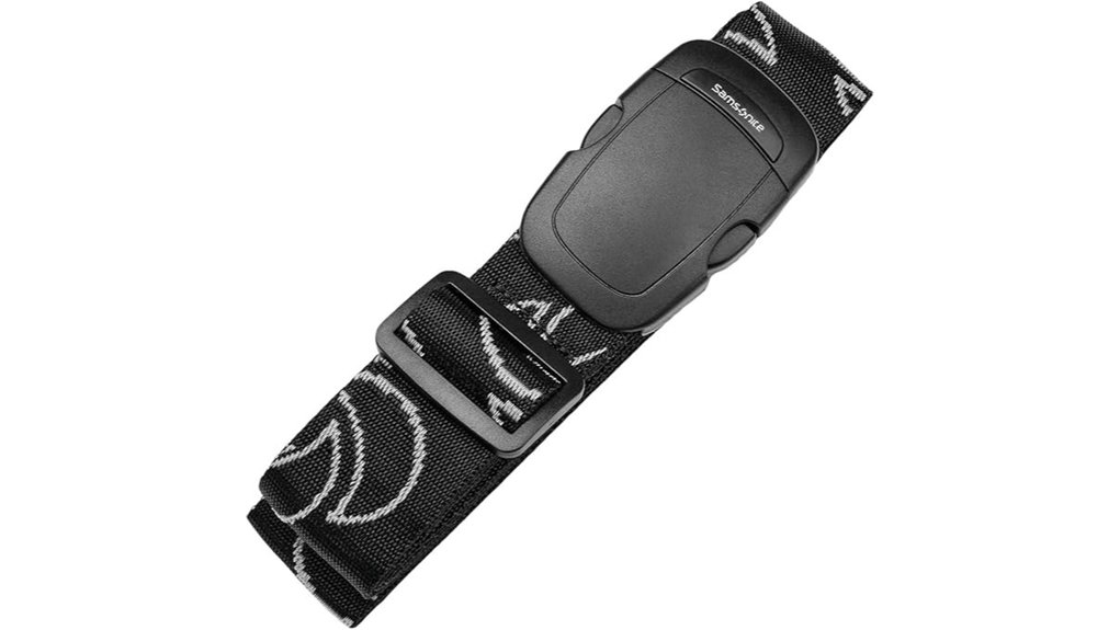 black samsonite luggage strap