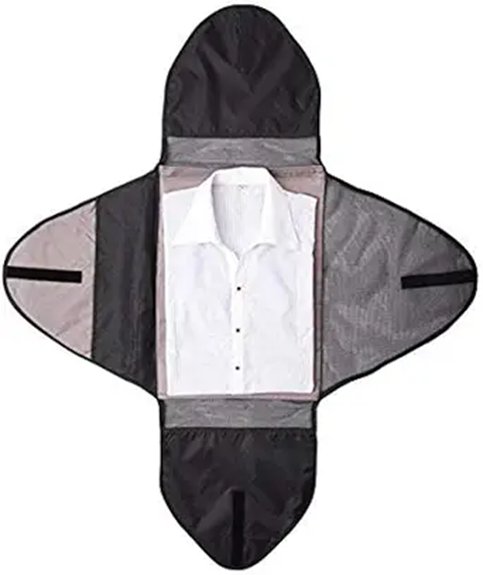 Best Packing Folders That Keep Shirts Wrinkle-Free 1 black travel clothes organizer