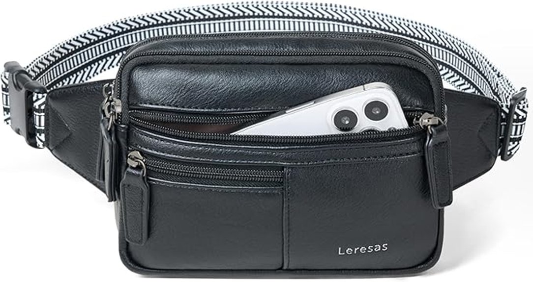 black vegan leather pack