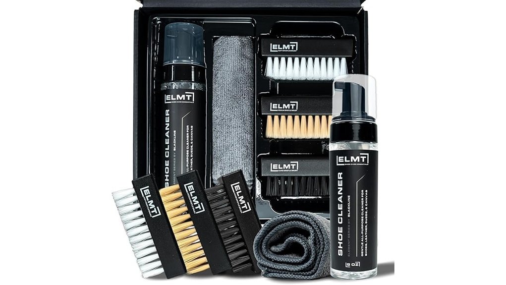 Best Shoe Cleaning Kits for Long Trips 6 blackline elmt three brush kit