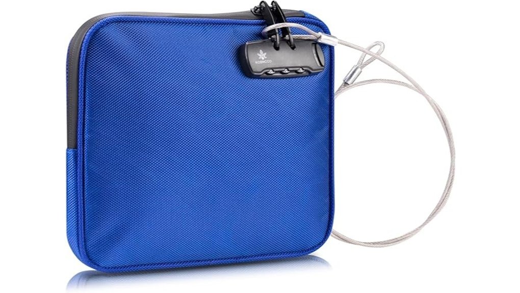 The Best Portable Safes for Beach and Hostel Storage 3 blue anti theft beach pouch