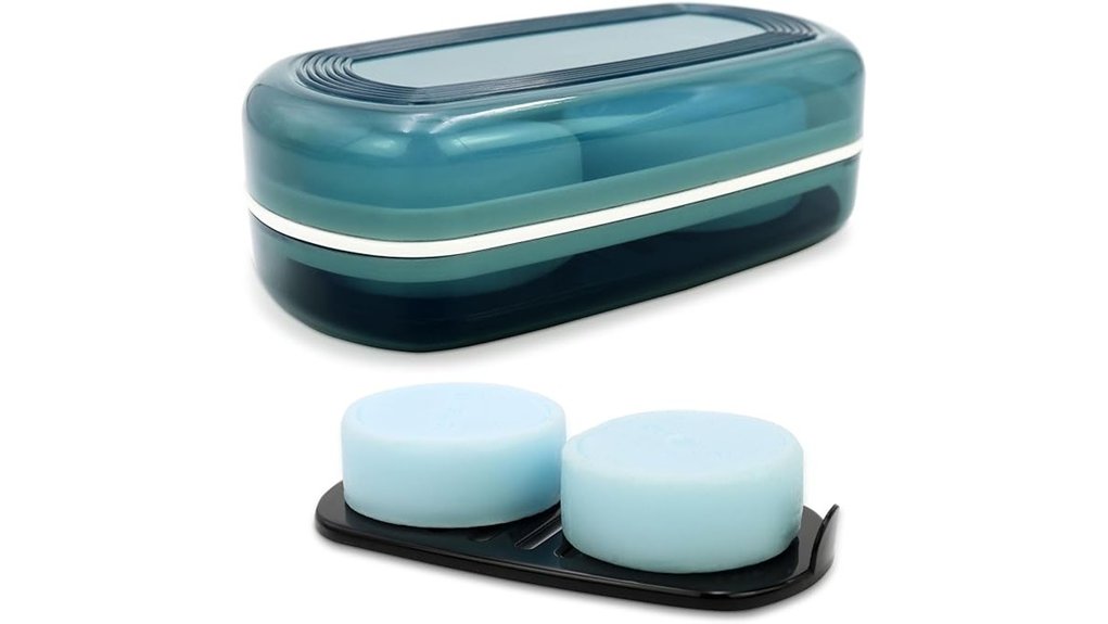 Best Solid Toiletry Containers (Soap, Shampoo Bars, Conditioner Bars) That Keep Your Bathroom Fresh 13 blue drainable shampoo holder