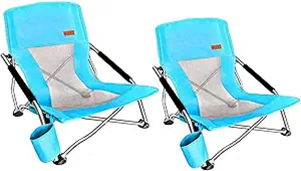 Lightweight & Portable Beach Chairs for Ultimate Sand Comfort 12 blue folding beach chairs