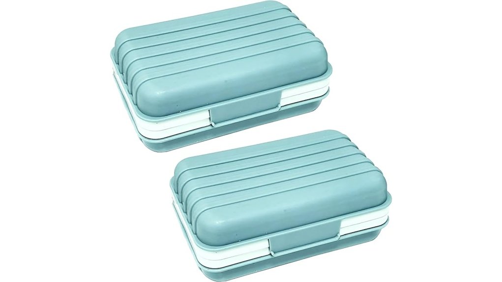 Best Soap Cases That Stay Clean Forever 1 blue lofekea two pack holders