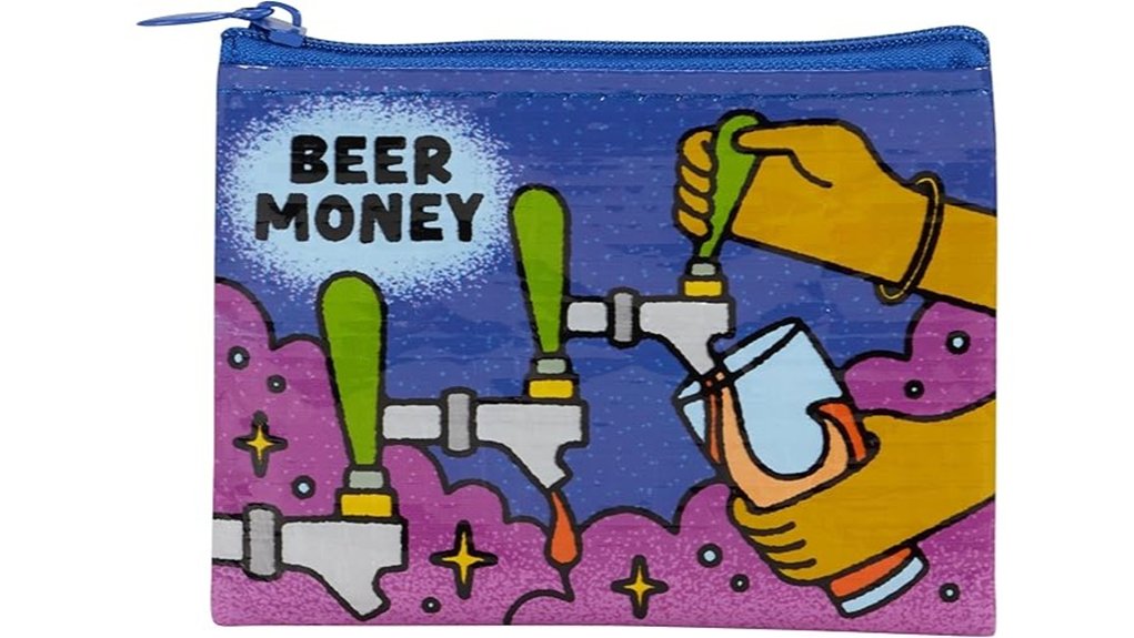 Best Small Zip Pouches for Coins, Keys, and Earbuds 15 blue q coin purse