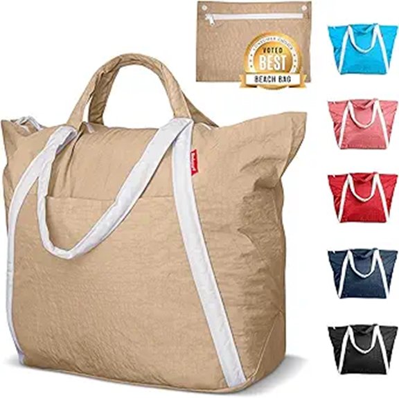 Best Packable Beach Bags That Fold Flat 5 bodysurf waterproof sandproof tote