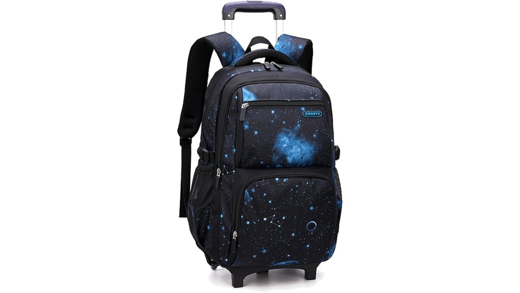 Kids' Luggage: Rolling vs Backpack, Which to Choose 4 boys rolling galaxy backpack