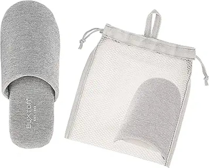 buxton cozy foldable slippers