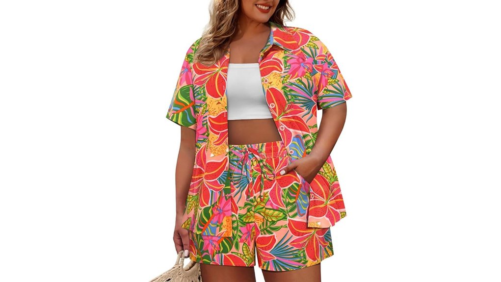 Best Quick-Dry Clothing Sets for Effortless Beach Holidays 10 carcos plus size top shorts set