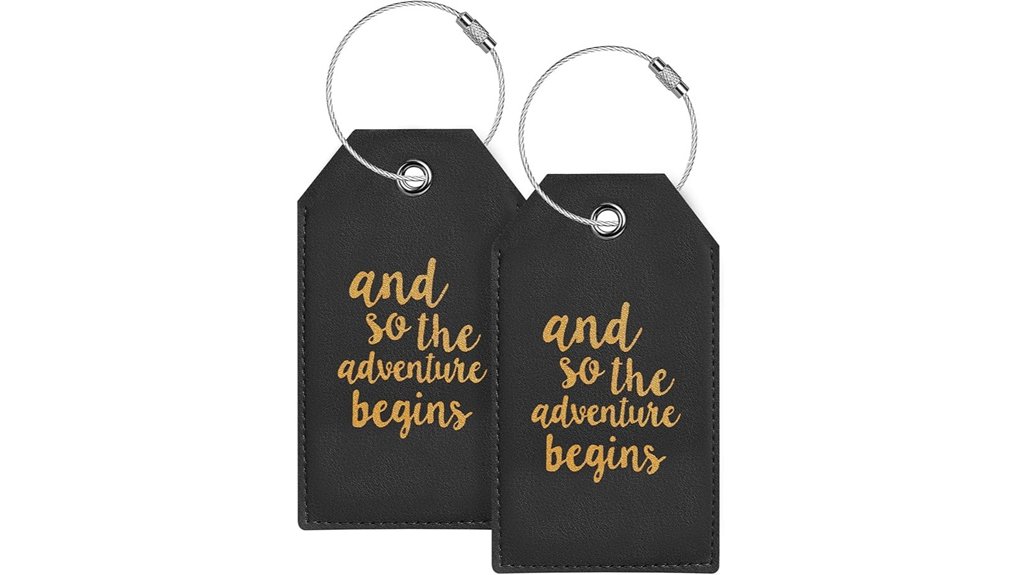 Luggage Tags That Don't Fall Off 7 casmonal luggage tags 2 pack