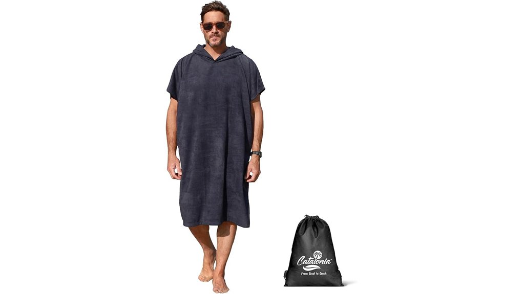 catalonia hooded surf poncho