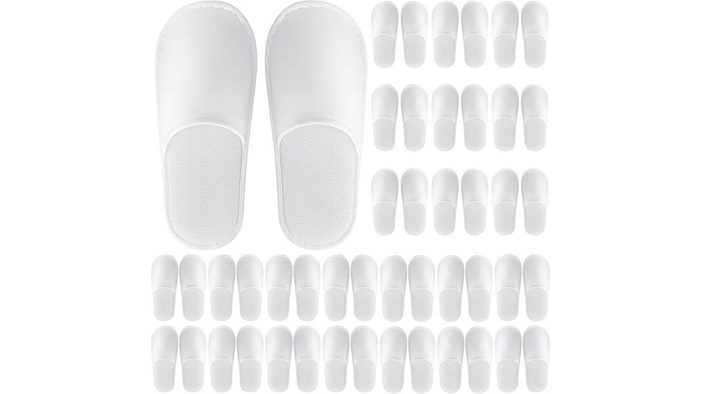 celmuron white disposable slippers