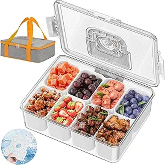 Best Insulated Snack Containers for Day Trips 2 charcuterie container with ice