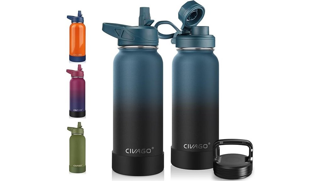 The Best Insulated Water Bottles for Beach-Ready Hydration 1 civago 32oz insulated triple lid