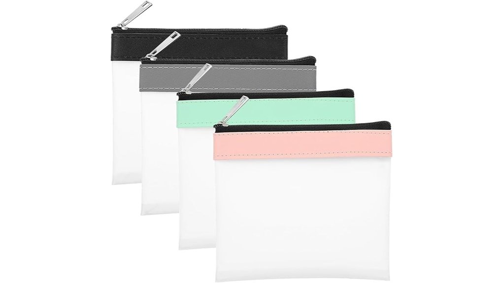 Best Transparent Travel Pouches for Effortless Security Checks 6 clear 4 pack makeup bags