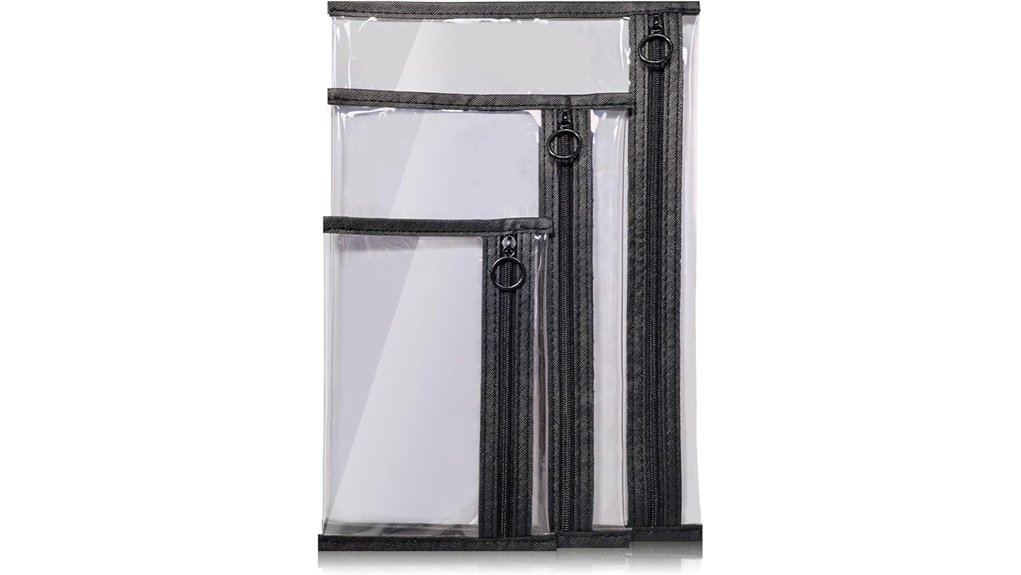 Best Transparent Travel Pouches for Effortless Security Checks 3 clear tsa approved toiletry set