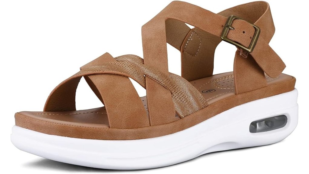 comfortable air cushioned walking sandals