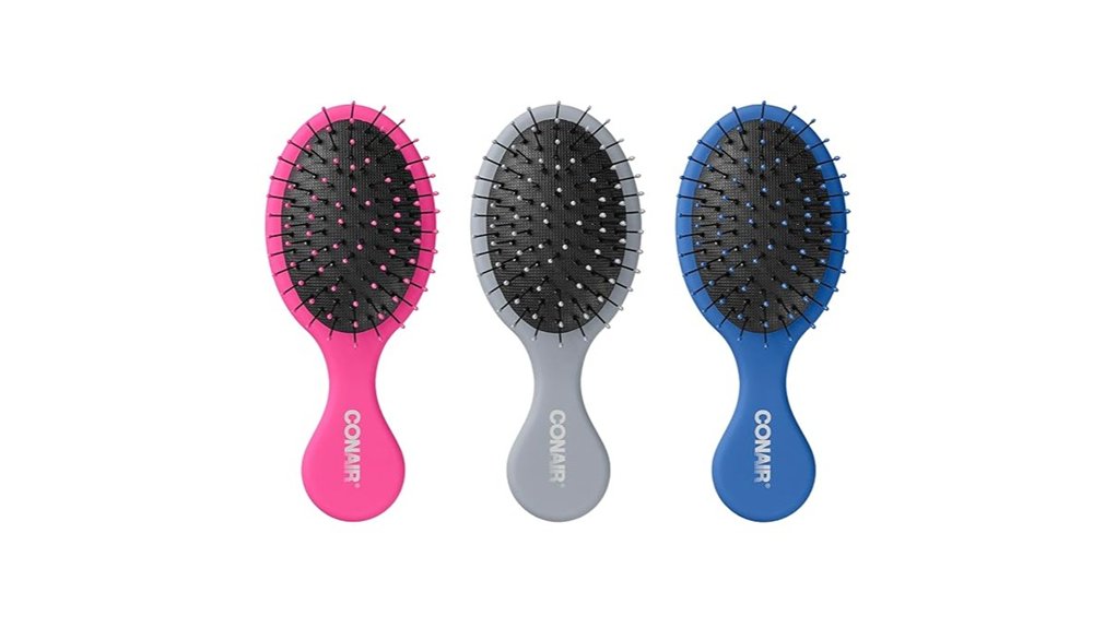 Travel-Ready Hairbrushes: Compact Detangling Essentials 14 conair mini detangling brush