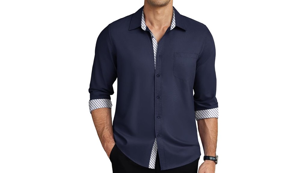 coofandy men s long sleeve wrinkle free