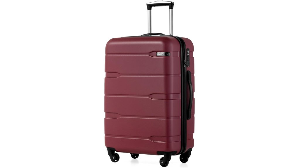 Rolling Luggage For Cobblestone Streets That Roll Smoothly 5 coolife 24in hardside tsa