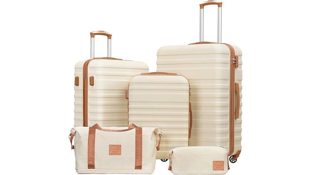 Best Lightweight Luggage Sets for Couples 1 coolife 3 piece hardside set