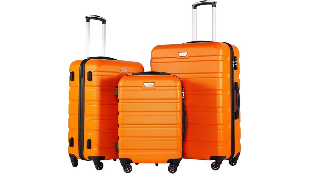 Rolling Luggage For Cobblestone Streets That Roll Smoothly 6 coolife 3 piece spinner luggage