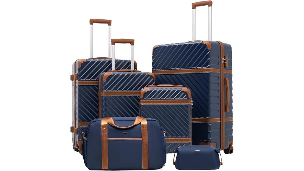Best Lightweight Luggage Sets for Couples 14 coolife tsa hardshell luggage