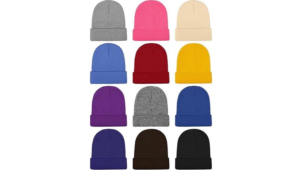 Winter Hats & Beanies That Deliver Warmth Without Bulk 5 cooraby 12 pack knitted beanies