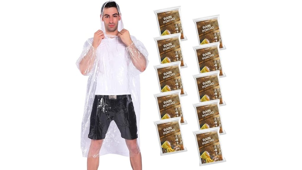 cooy hooded disposable ponchos