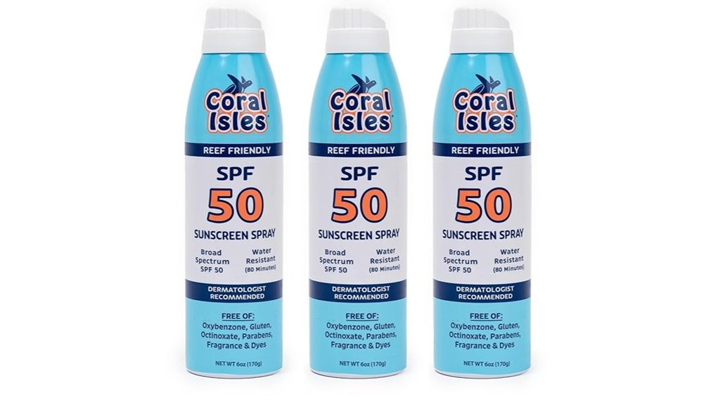 Reef-Safe Sunscreens That Are Truly Eco-Friendly 13 coral isles spf50 spray
