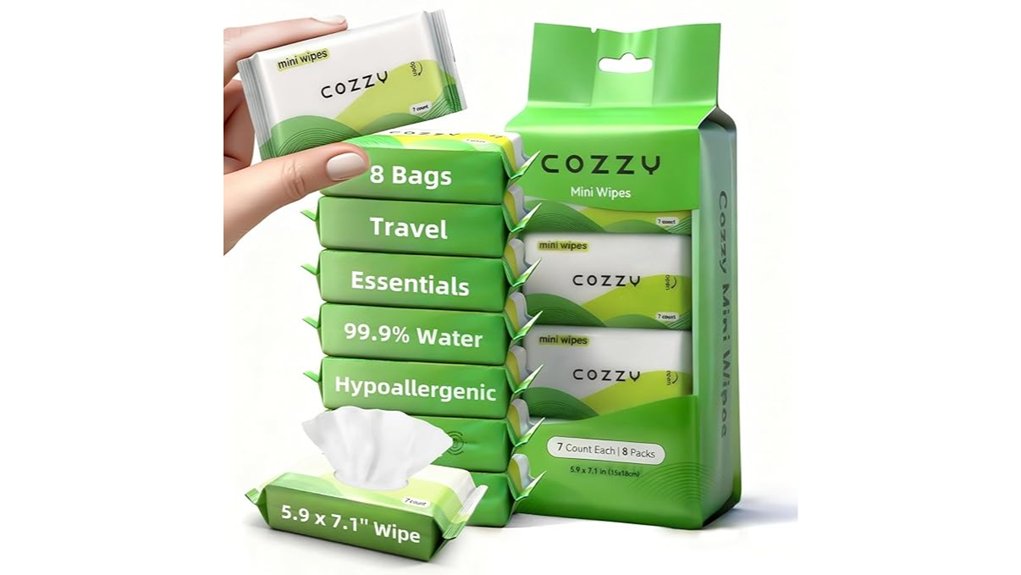 Top Travel Wet Wipes Resealable Packs for Stress‑Free Flights 10 cozzy unscented alcohol free wipes