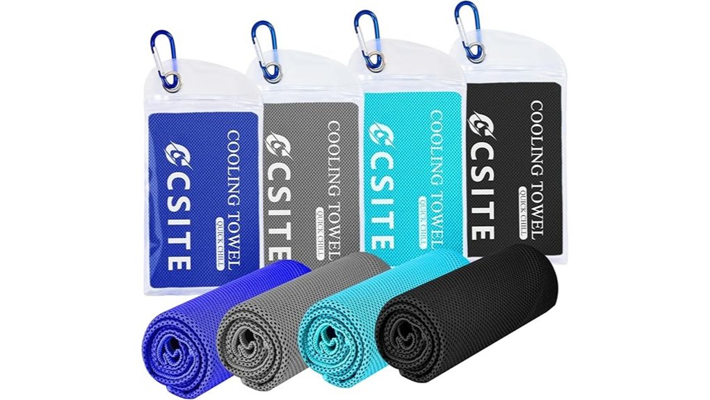 Cooling Towels for Tropical Sun You Can Trust 5 csite 4 pack cooling towels