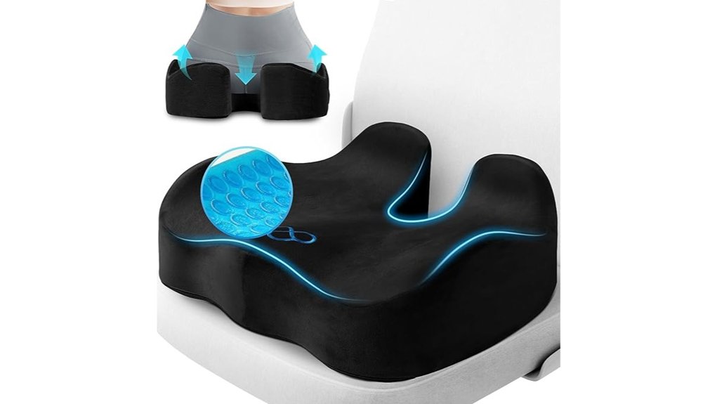 Best Seat Cushions for Economy Comfort 11 cushyoasis gel memory foam cushion