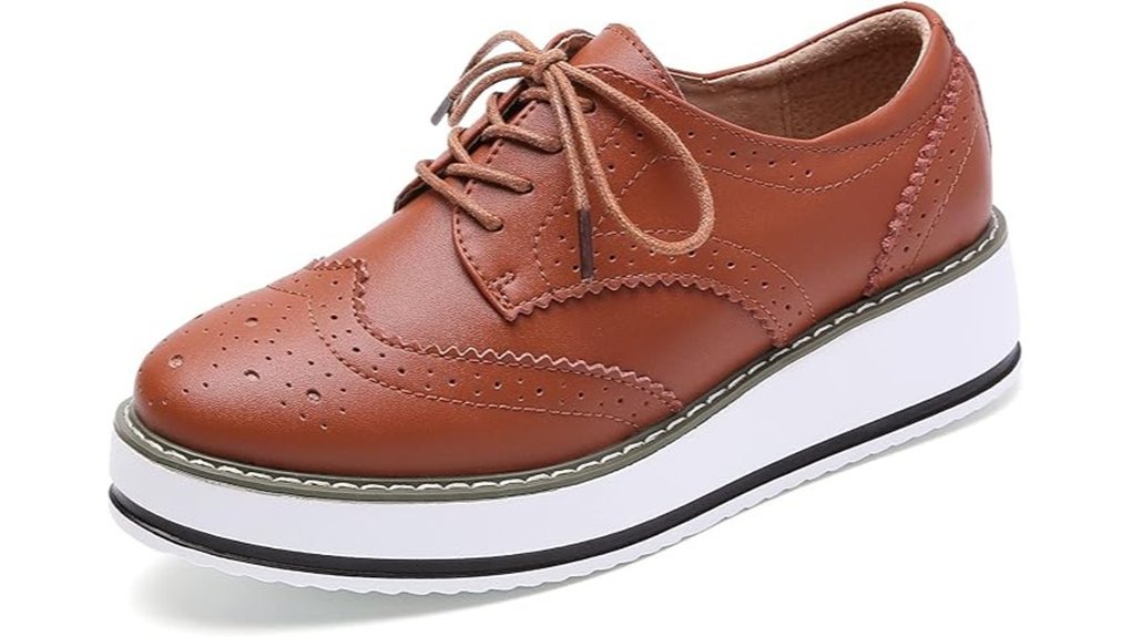 Leather Travel Shoes That Dress Up Or Down 1 dadawen women s lace up wingtips